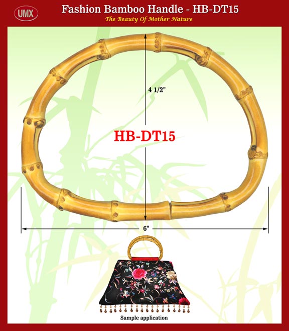 Stylish purse, handbag bamboo handle HB-DT15