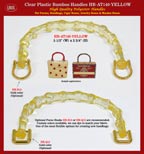 Translucent Yellow Color Plastic Bamboo Handle - Wholesale.
