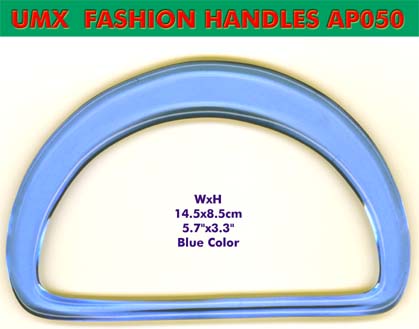 blue color plastic handle: Dyed form clear color model
