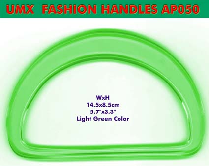 light green plastic handles
