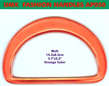 orange color: fashion handbag handles