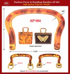 AP064 handbag handle - plastic handle