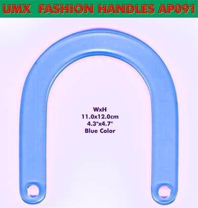 optional: blue color handbag handles