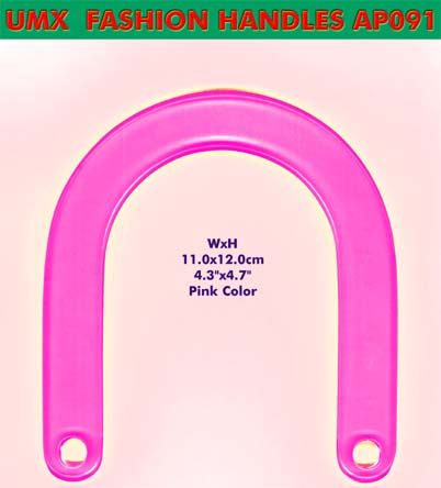 colorful pink color handbag handles