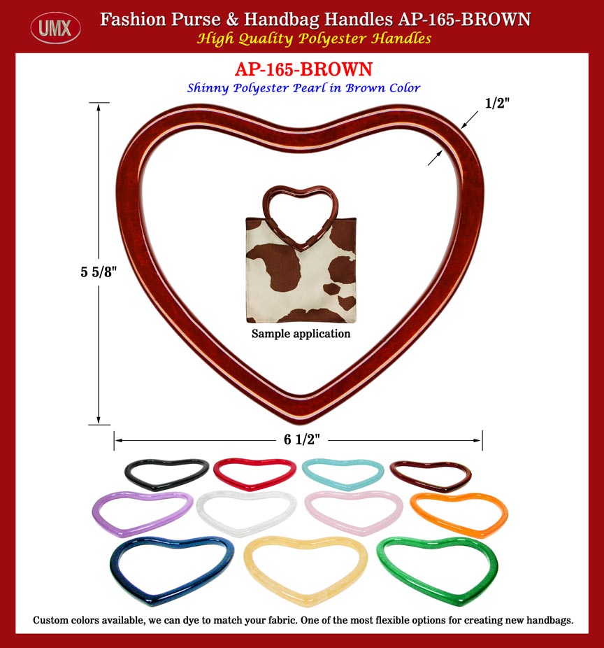 Designer Purse Handle AP-165-Brown: Stylish Brown Color Designer handbag Handles