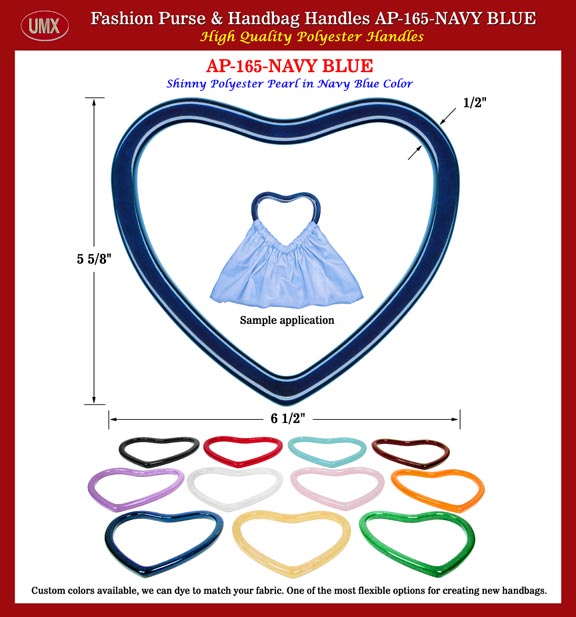 Designer Purse Handle AP-165-Navy Blue: Stylish Navy Blue Color Designer handbag Handles