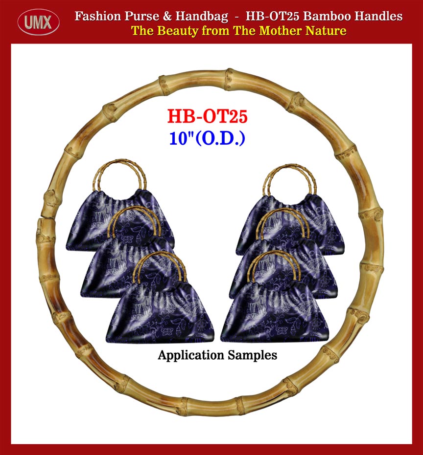 Round Bamboo Handles: Fashion Bamboo Handle Hardware For Fashion Purses and
Handbags