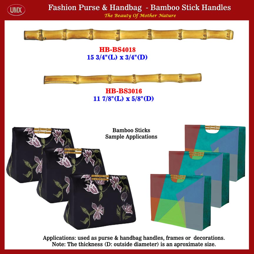 Bamboo Sticks, Bamboo Rod: Fashion Bamboo Purse Stick Handle