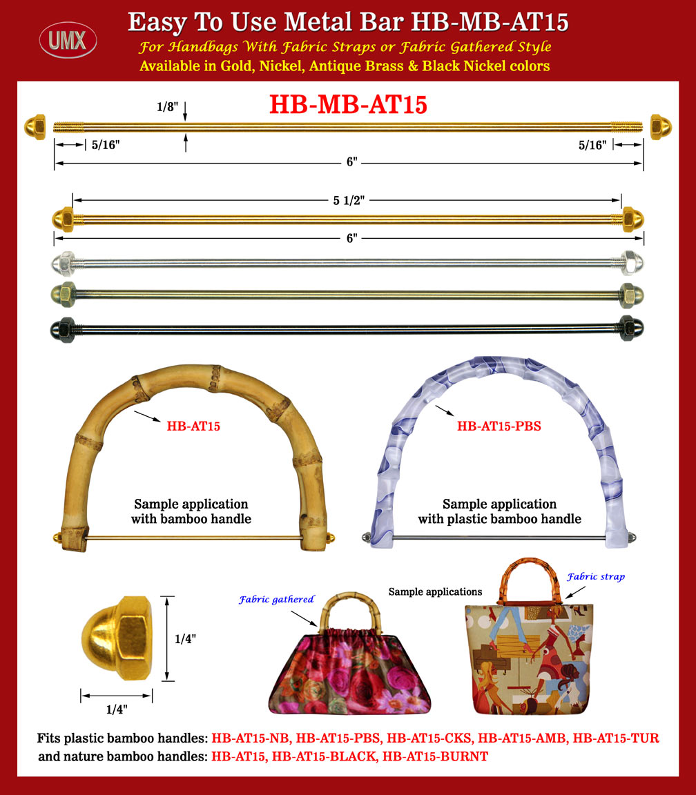 Metal purse top handles