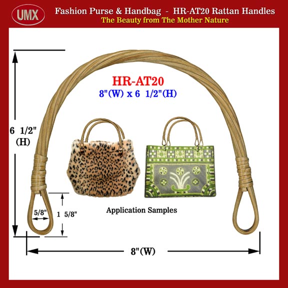 Rattan Handles - The Beauty From Mother Nature - Rattan Purse, Handbag Handle - HR-AT20