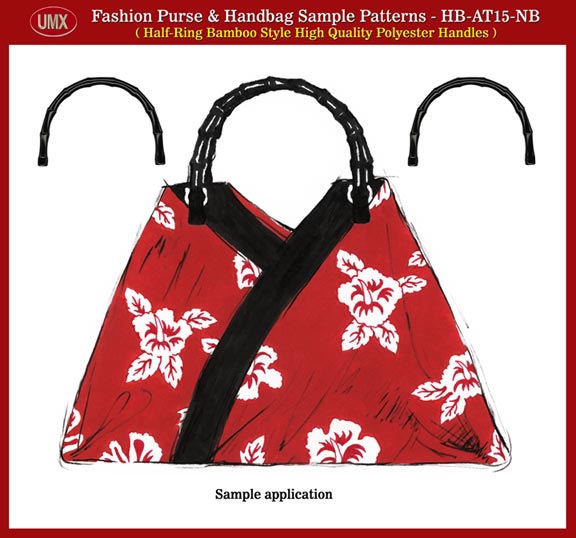 Fashion Purse and Handbag Sample Patterns - Bamboo Style Handle