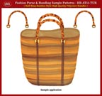 HB-AT15-TUR-PTN Fashion Purse and Handbag Sample Patterns