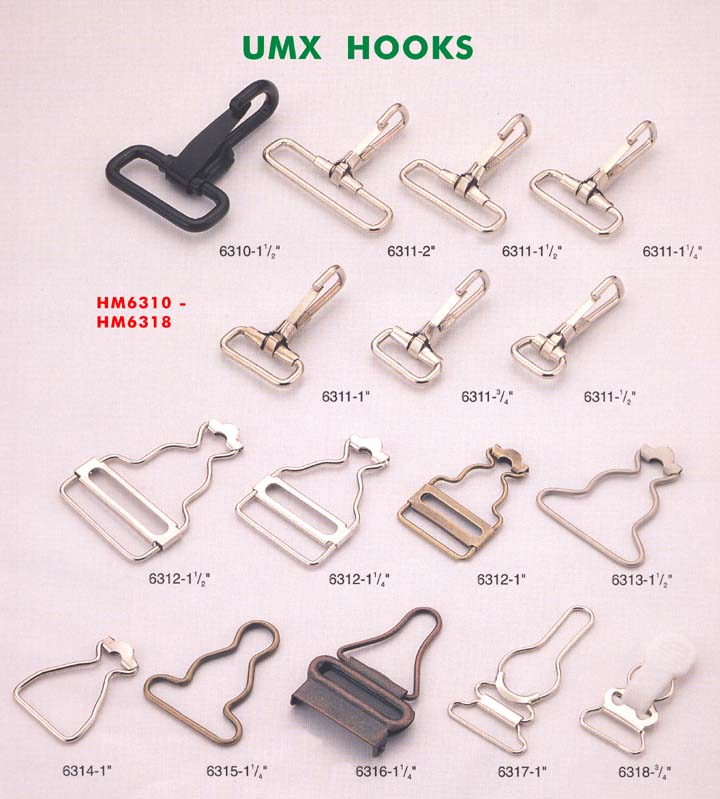 Large Picture of Hooks, Snaps, Spring Snaps, Snap Hooks, Spring Hooks Series 2-10