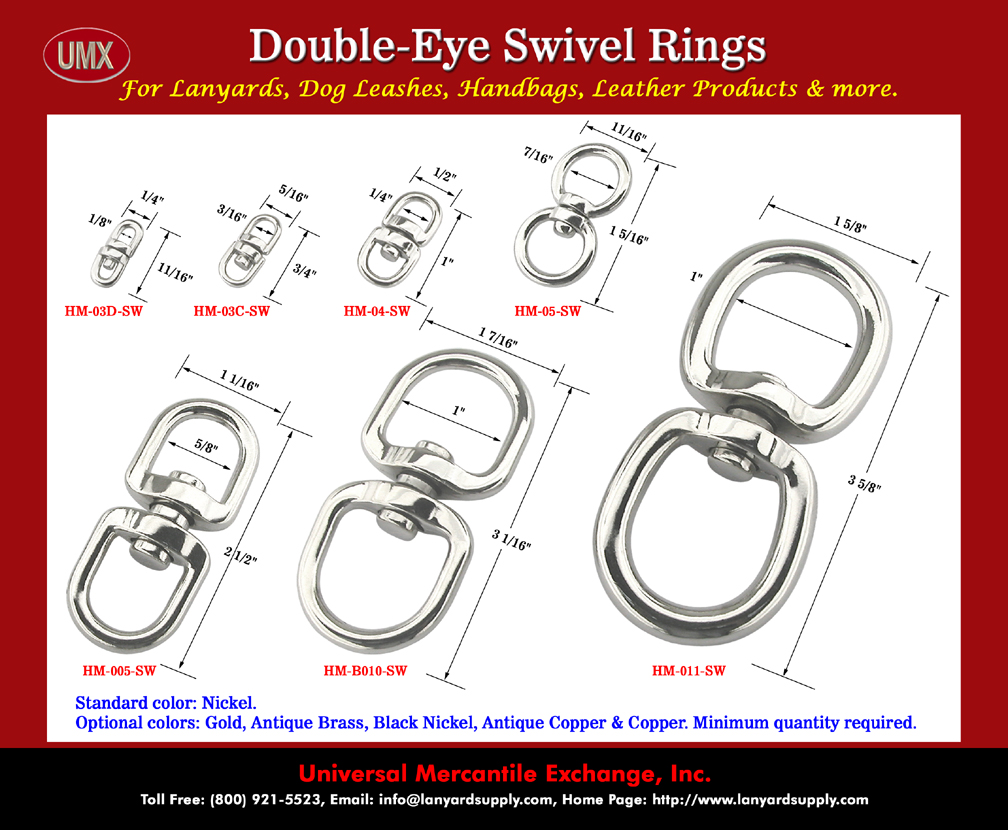 Double Eye Swivel Rings - Schematic Drawing