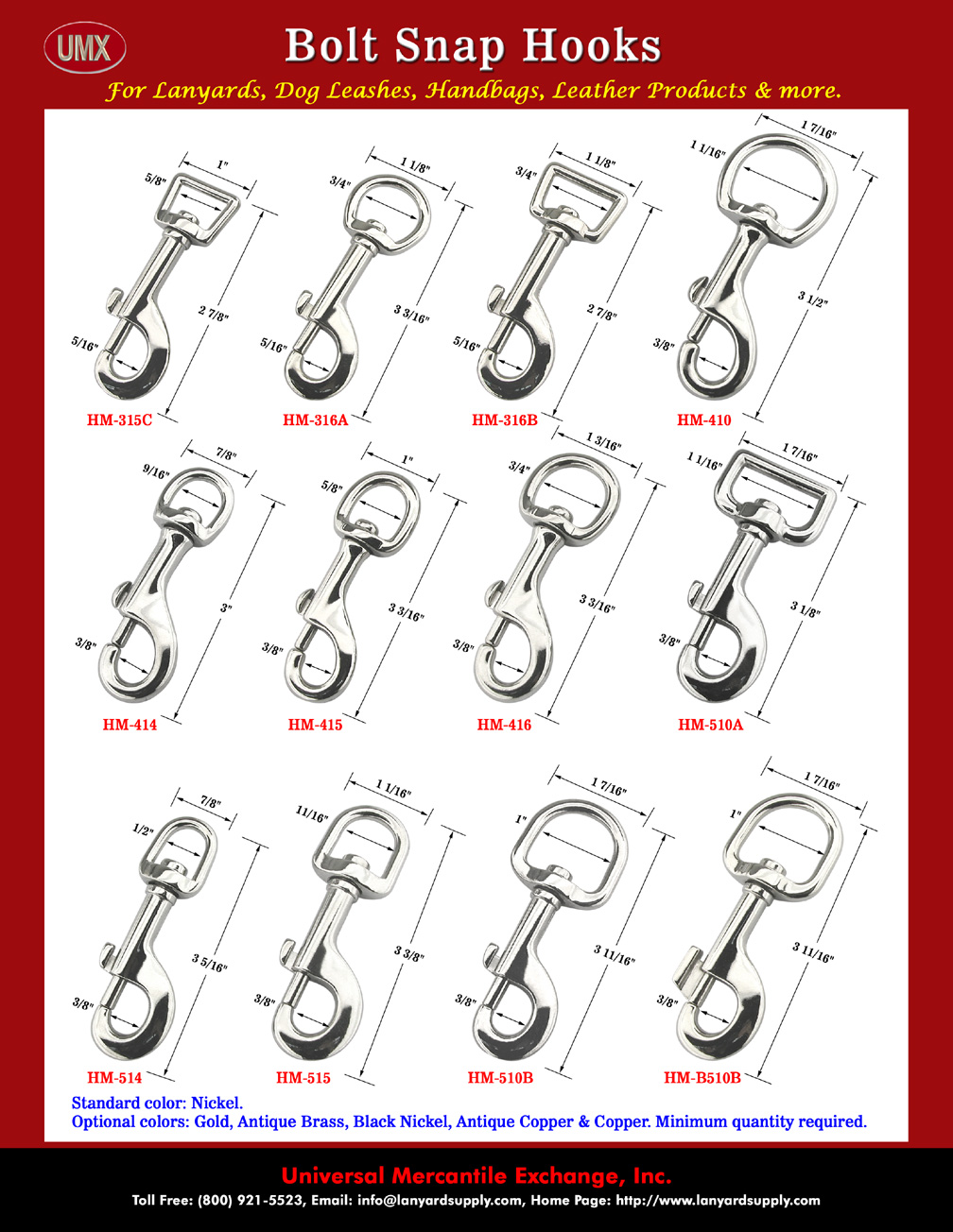  Metallic Bolt Snaps with Slide Bar and Finger Knob - Schematic Drawing