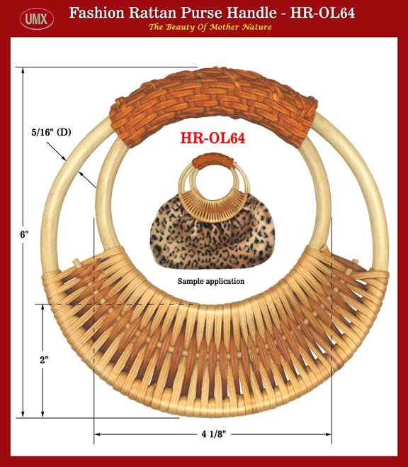 Rattan - The Beauty From Mother Nature - Rattan Purse, Handbag Handles - HR-OL64