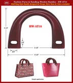 Fashion Purses and Handbags Wooden Handles - Hand made Half-Ring Wood HW-AT16
