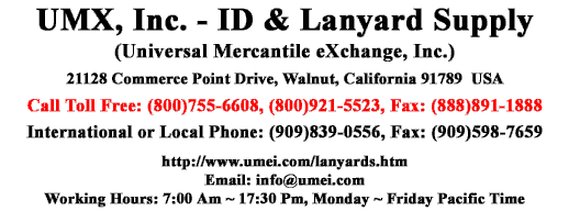 You are viewing UMX > Lanyards > Strap Supplies >  Universal String: For ID Name Badge Lanyard and Retractable Reel Supplies.