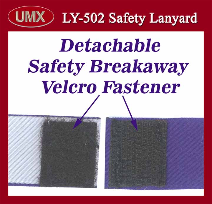 Velcro Tape Fastener: Safety Velcro, Breakaway Velcro, Detachable Velcro for safety
lanyard