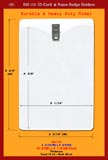 Plastic I.D. Holder BH-174, 3 3/16"(W) x 4 3/4"(H), Fit 3"(W)x4 1/2"(H) Card, Thickness, Front 10 ml / Back 30 ml
