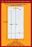 Basketball Ticket Holder BH-4282, 4 1/4"(W) x 8 1/4"(H), Fit 4"(W) x 7 1/2"(H) Card, Thickness, Front 12 ml / Back 12 ml