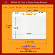 ID Holder Credit Card Size BH-606, 3 3/4"(W) x 3 1/4"(H), Fit 3 1/2"(W)x2 1/2"(H) Card, Thickness, Front 10 ml / Back 10 ml