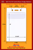 Flip Flap ID Holder For Vertical ID Cards