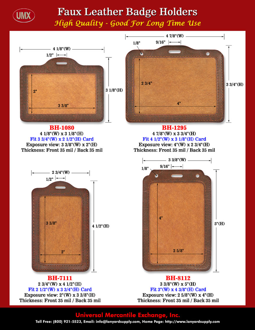 Leather Badge Holders and Leather Badges Supplies Online Stores.