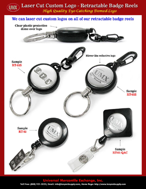 Custom Logo Retractable Badge Reels for Name Badge or ID Card Holders