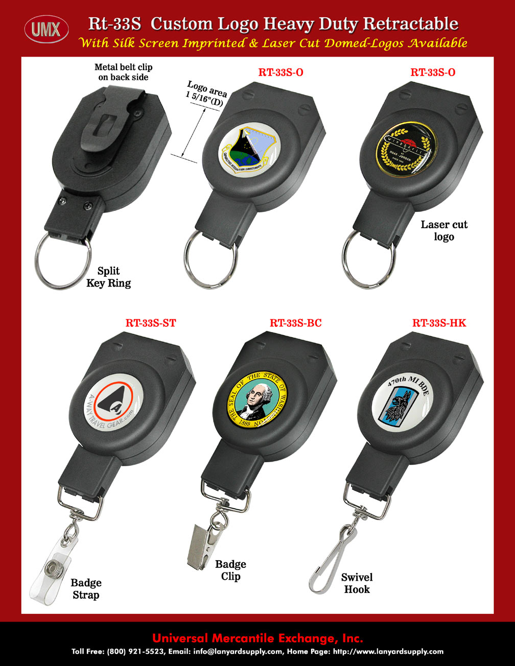 Promotional Retractable Keyrings