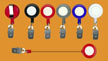 ID Clip Reels with ID Holder Clips attachments.