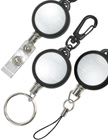 Durable Metal Retractable Reels with Snap Hooks and Keychains