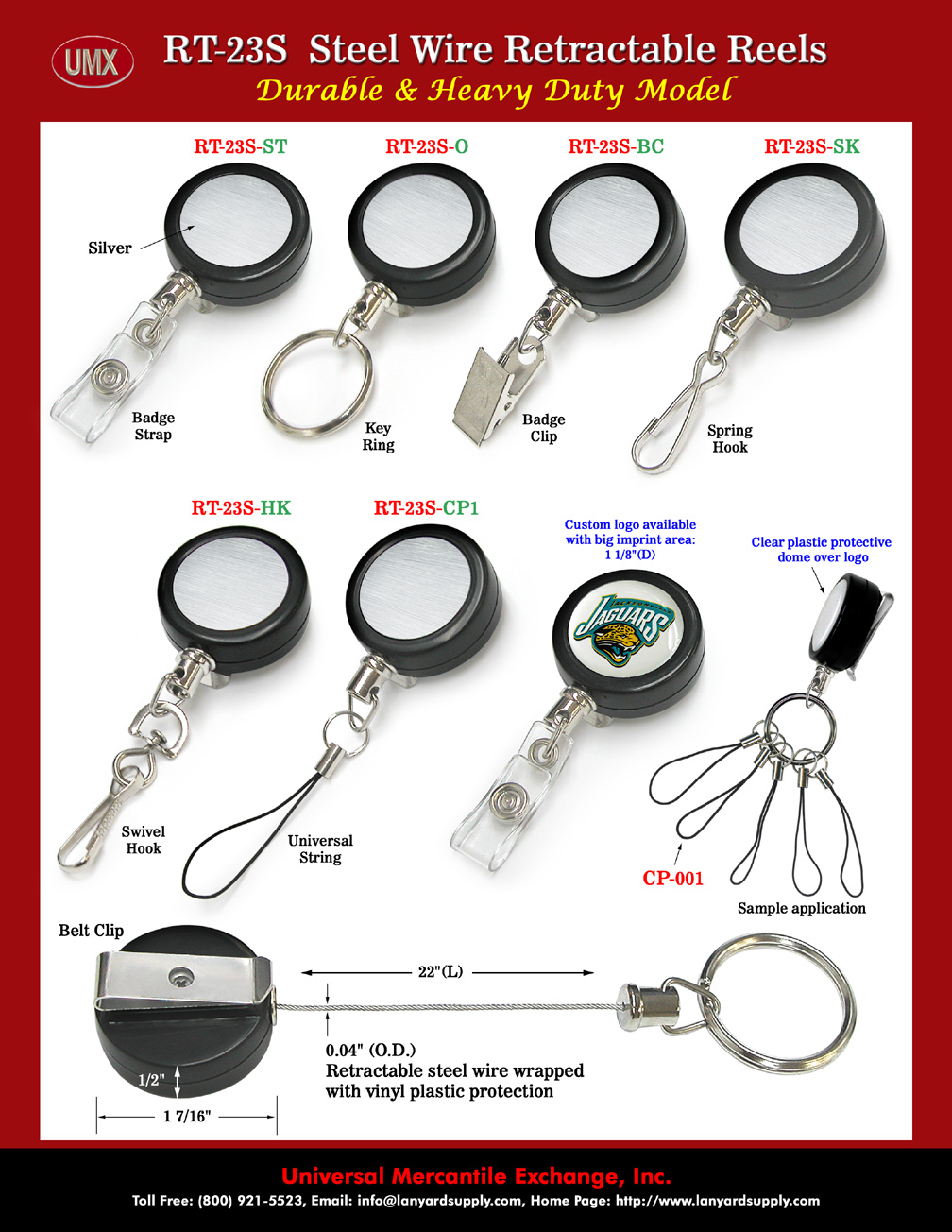 RT-23S - Durable Steel Wire Retractable Reels 