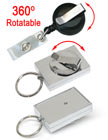 Rectangle Reels With 360 Degree Swivel Belt Clips