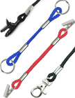 1/8" Nylon Round Cord 2-End Leashes or Braided Cord Lanyards.