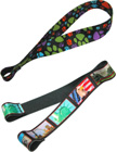 3/4" Paw Print and American Landmark Printed Loop Leashes or Lanyards