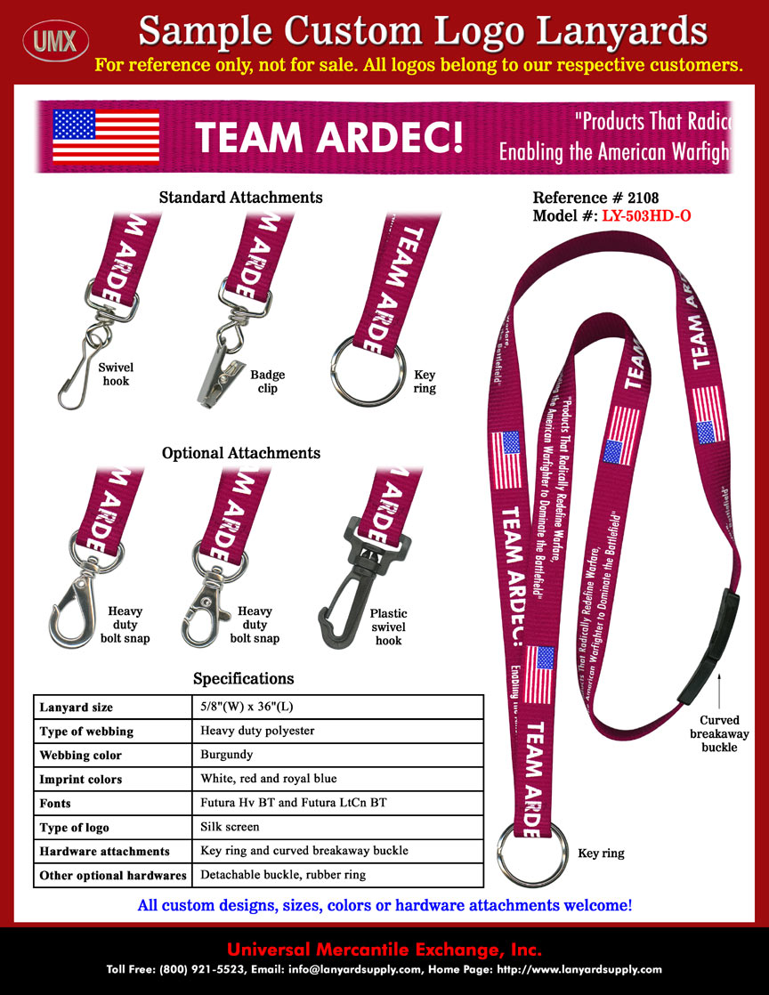 5/8" Custom Printed Safety Lanyards: Prestige Assisted Living At Chico Lanyards - Royal Blue Color Lanyard Straps With White Color Logo Imprinted Safety Breakaway Lanyards.