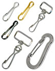 Spring Hooks and Swivel Hooks for Lanyard Attachments