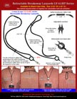 Sample Retractable Safety Lanyards, Retractable ID Lanyards Sample Application Instructions and Guides