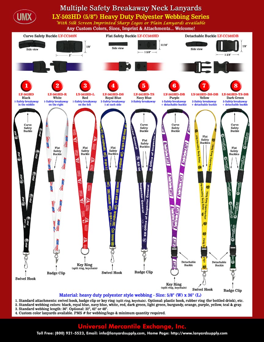 Multiple Protection Neck Lanyards