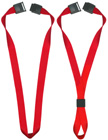 5/8" Plain Color Heavy Duty Polyester Neck Strap, Band And Ring Lanyards With 1 Safety Breakaway Buckle Features.