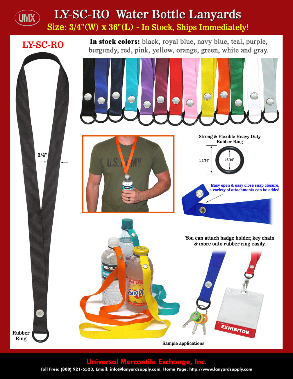 Great Bottle Cap or Bottle  Lanyards For Carrying Bottle Drinks, Name Badges Or You Key Chains.