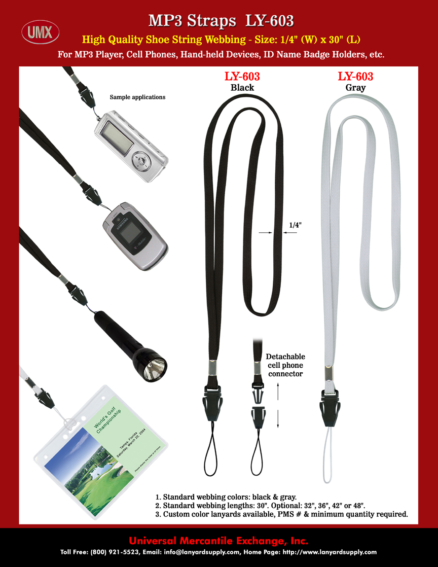 Plain MP3 Strap Supplies and Plain MP3 Strap Manufacturers.