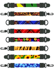 5/8" Pre-Printed Universal Link All Plastic 2-End Leash Lanyards - Scan-Safe Pre-printed Leashes With More Than 20 Themes In Stock.