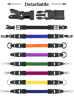 5/8" Plain Color Universal Link 2-End Leash Lanyards With Quick Release Buckles - With 13-Colors In Stock.