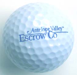 antelope valley escrow logo golf balls