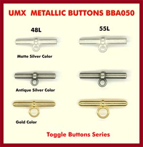 toggle buttons metallic buttons bba050