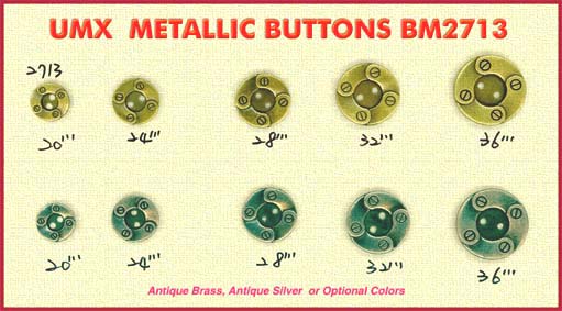 metallic buttons BM2713-7