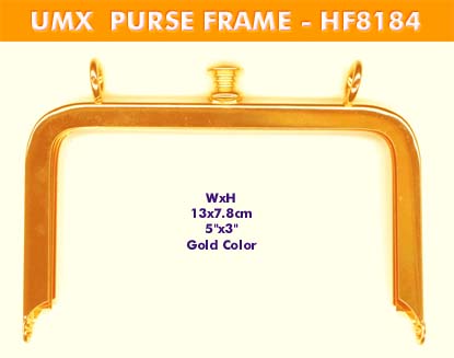 Purse frame, handbag fame with shoulder strap connector F8184