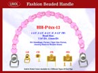 HH-P4xxN-13 Stylish Love Heart Purse Handle For Fashion Purses, Handbags, Wood